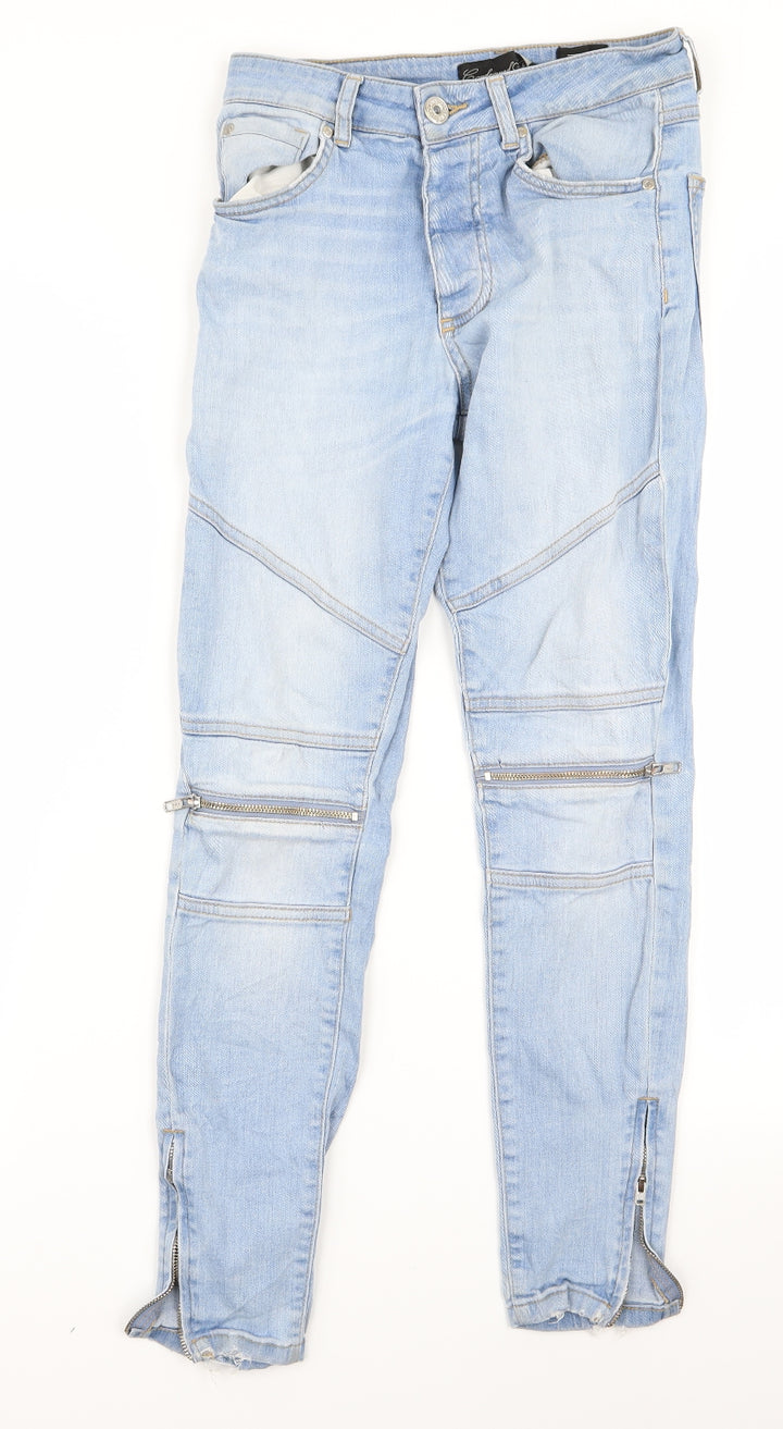 Preworn Womens Blue   Skinny Jeans Size 28 L25 in