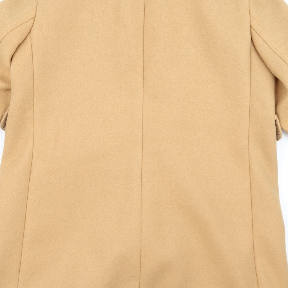Dorothy Perkins Womens Beige   Overcoat Coat Size 8