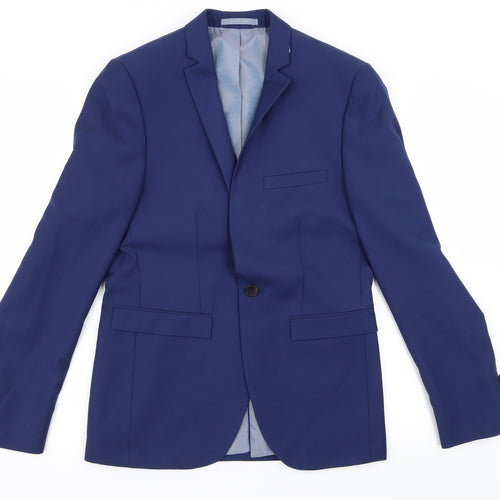 Burton Mens Blue  Rayon Jacket  Size 36