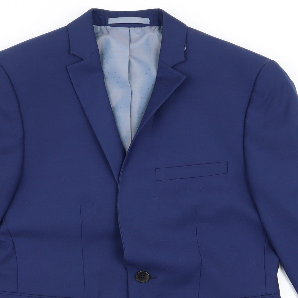 Burton Mens Blue  Rayon Jacket  Size 36
