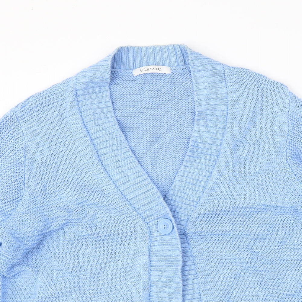 M&S Womens Blue   Cardigan Jumper Size 18