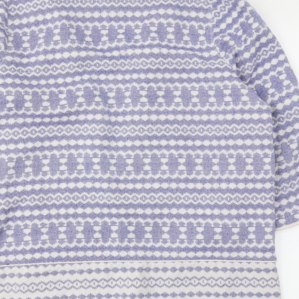 George Womens Blue Fair Isle  Jacket Coatigan Size 18