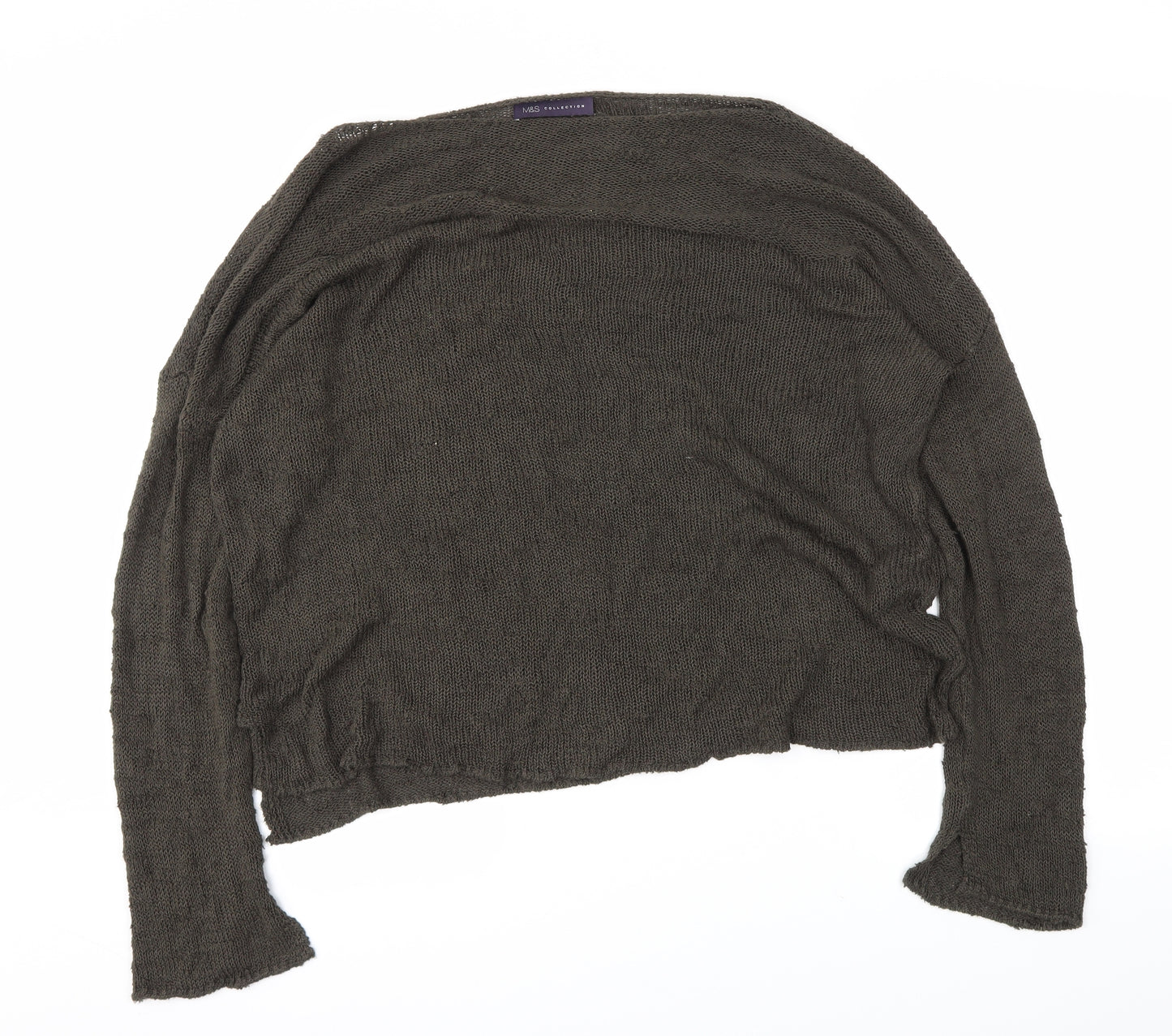 M&S Womens Green   Pullover Jumper Size 16