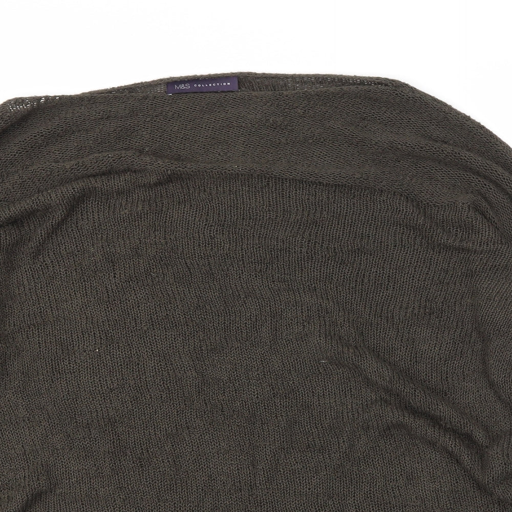 M&S Womens Green   Pullover Jumper Size 16