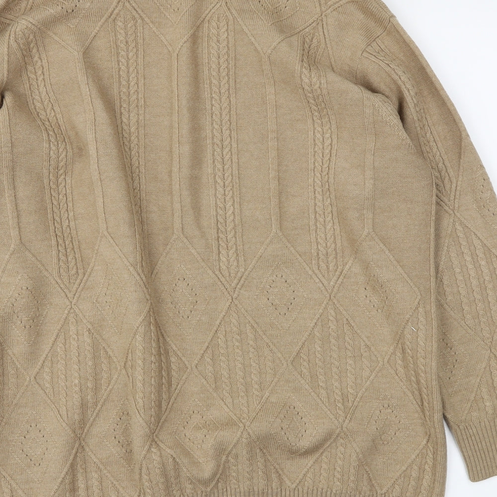 Jaeger Womens Brown   Cardigan Jumper Size M