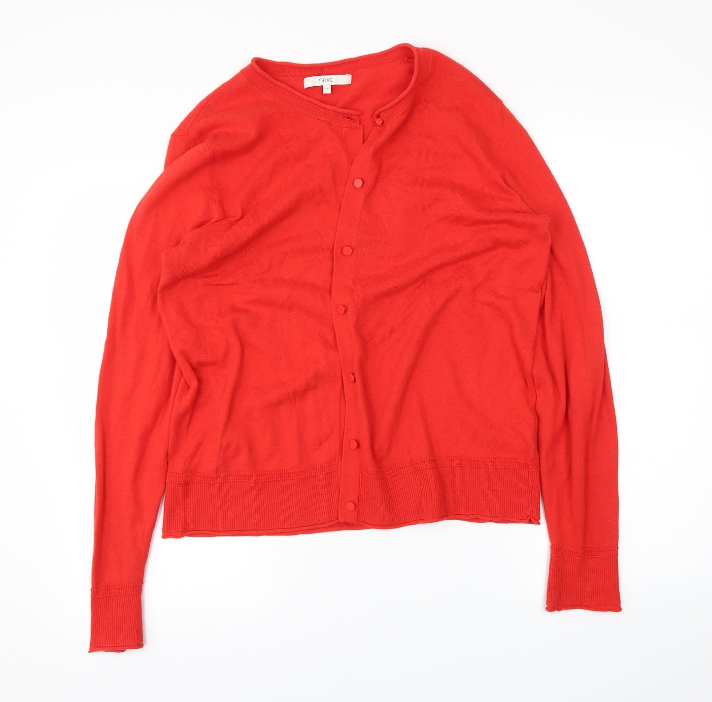 NEXT Womens Red   Cardigan Jumper Size 16