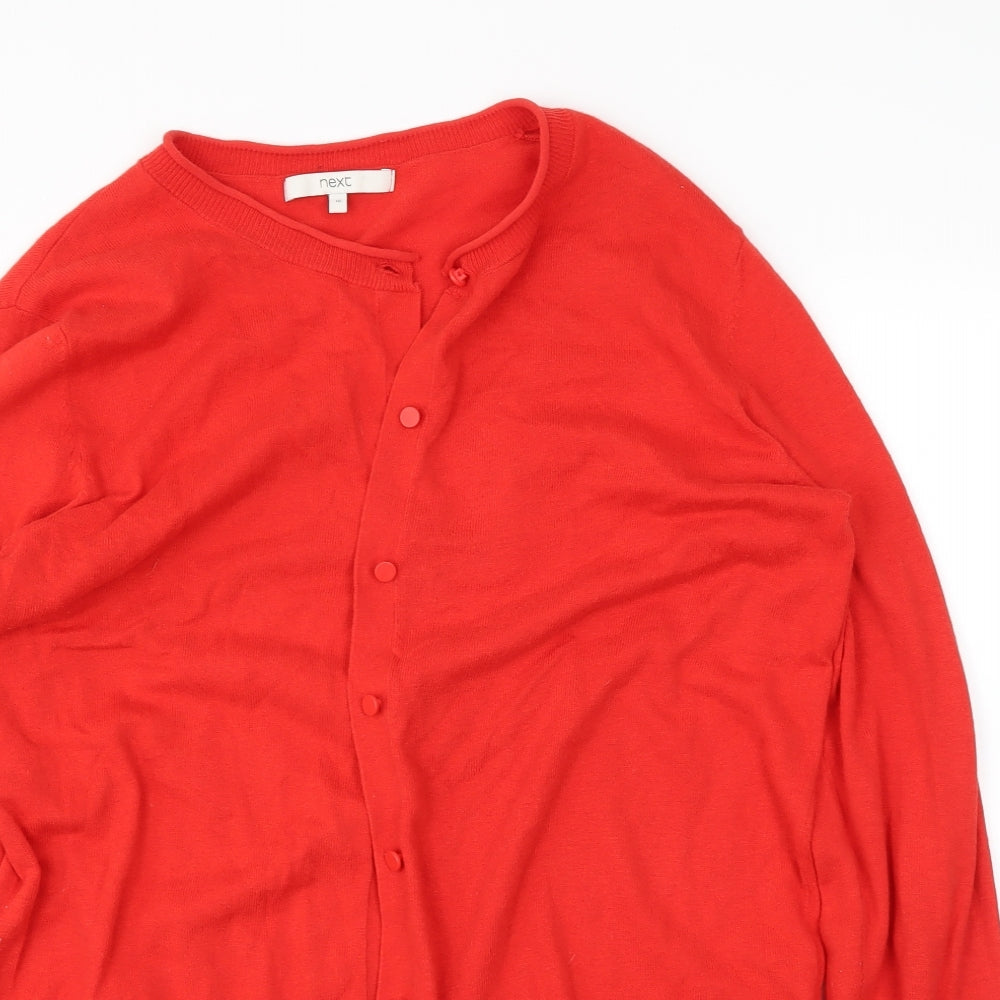 NEXT Womens Red   Cardigan Jumper Size 16