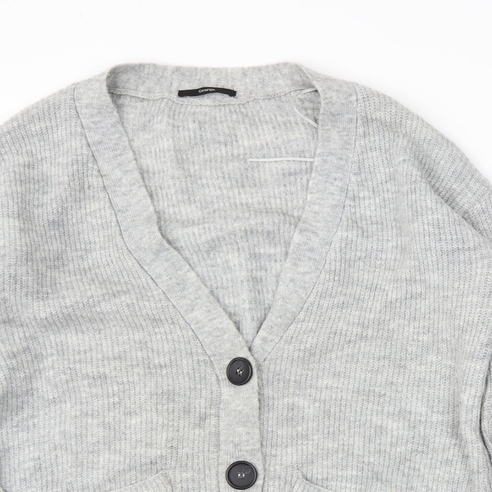 George Womens Grey   Cardigan Jumper Size XS