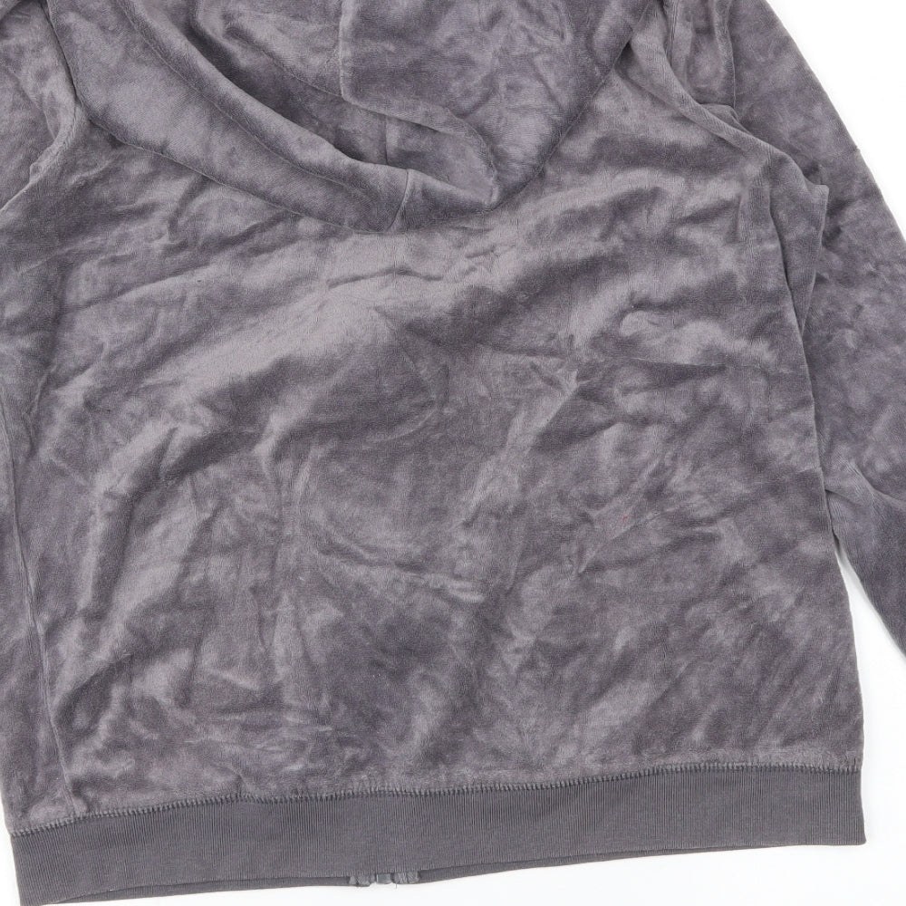 Papaya Womens Grey   Full Zip Hoodie Size 12