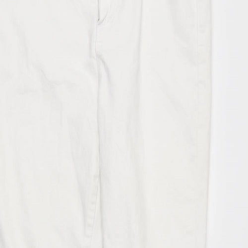 DenimCo Womens White  Denim Skinny Jeans Size 14 L26 in