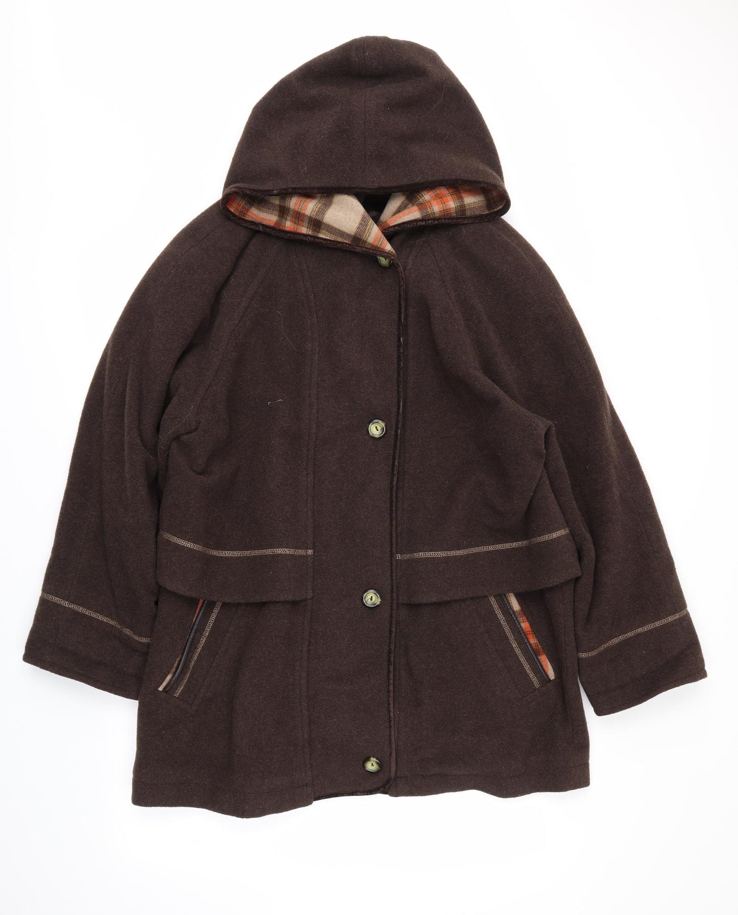 Campus Womens Brown   Overcoat Coatigan Size 14