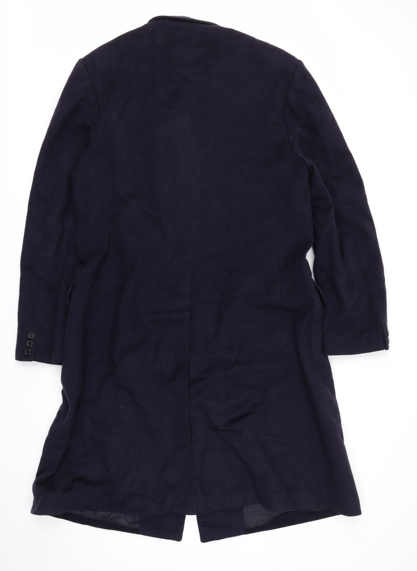 Aquascutum Womens Blue   Overcoat Coat Size L