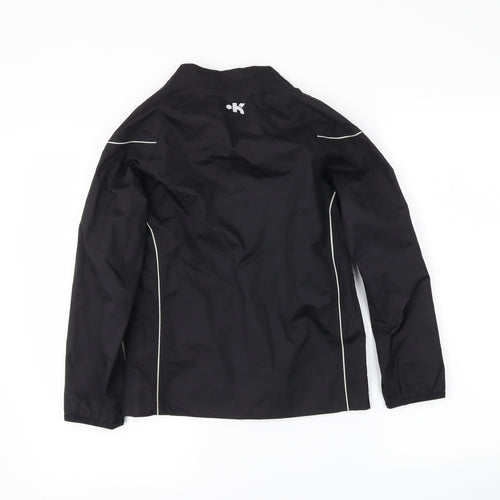 DECATHLON Boys Black   Anorak Coat Size 8 Years