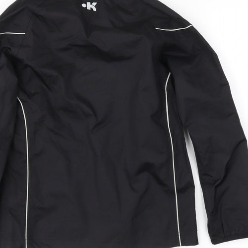 DECATHLON Boys Black   Anorak Coat Size 8 Years
