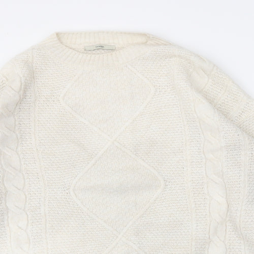 George Womens White   Pullover Jumper Size 16