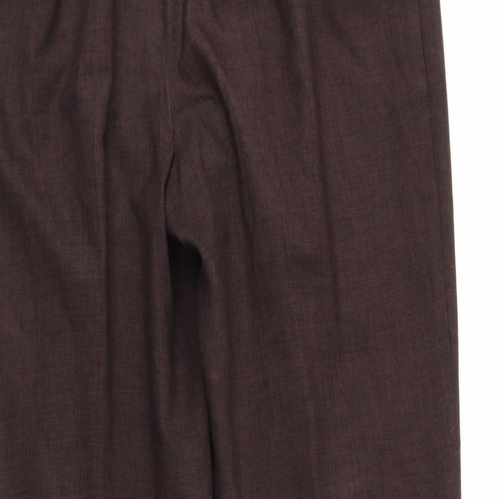 M&S Womens Brown   Trousers  Size 14 L25 in