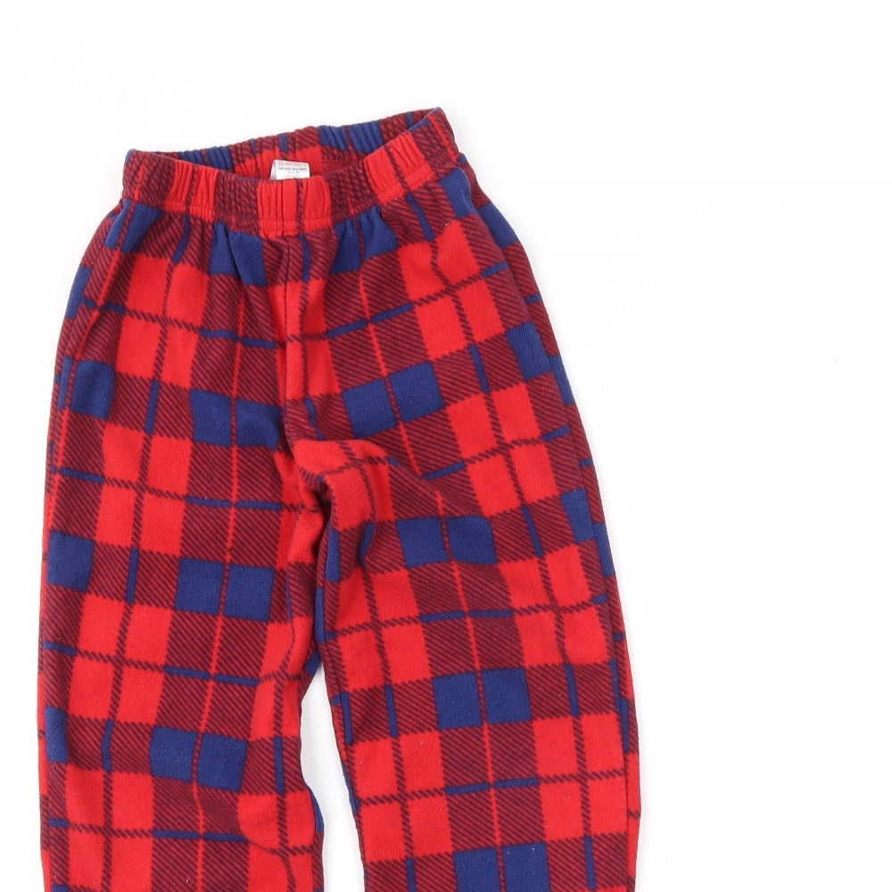 George Boys Red Plaid   Pyjama Pants Size 5-6 Years