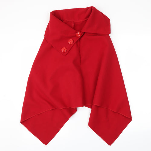 Preworn Womens Red   Kimono Poncho One Size