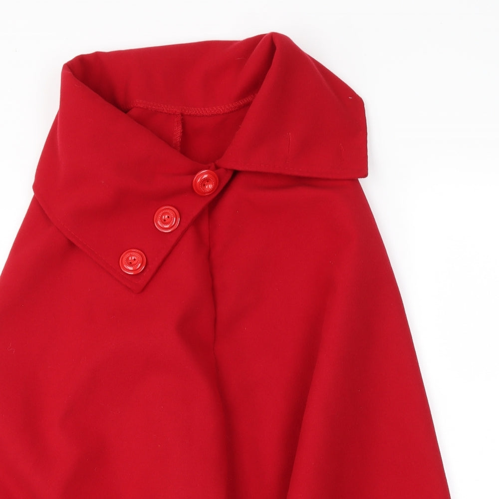 Preworn Womens Red   Kimono Poncho One Size