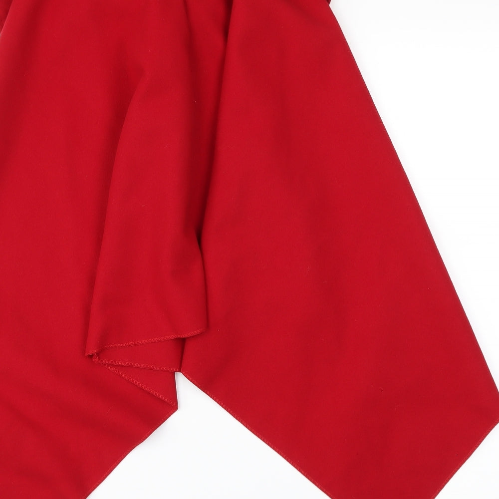 Preworn Womens Red   Kimono Poncho One Size