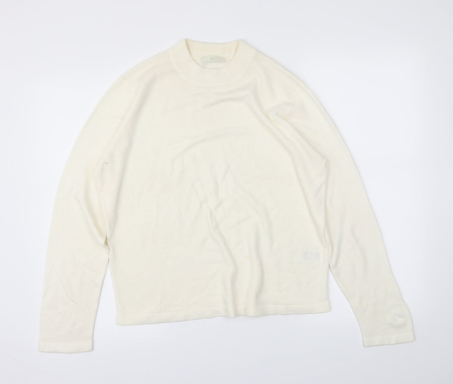 M&S Womens Ivory   Pullover Jumper Size 16