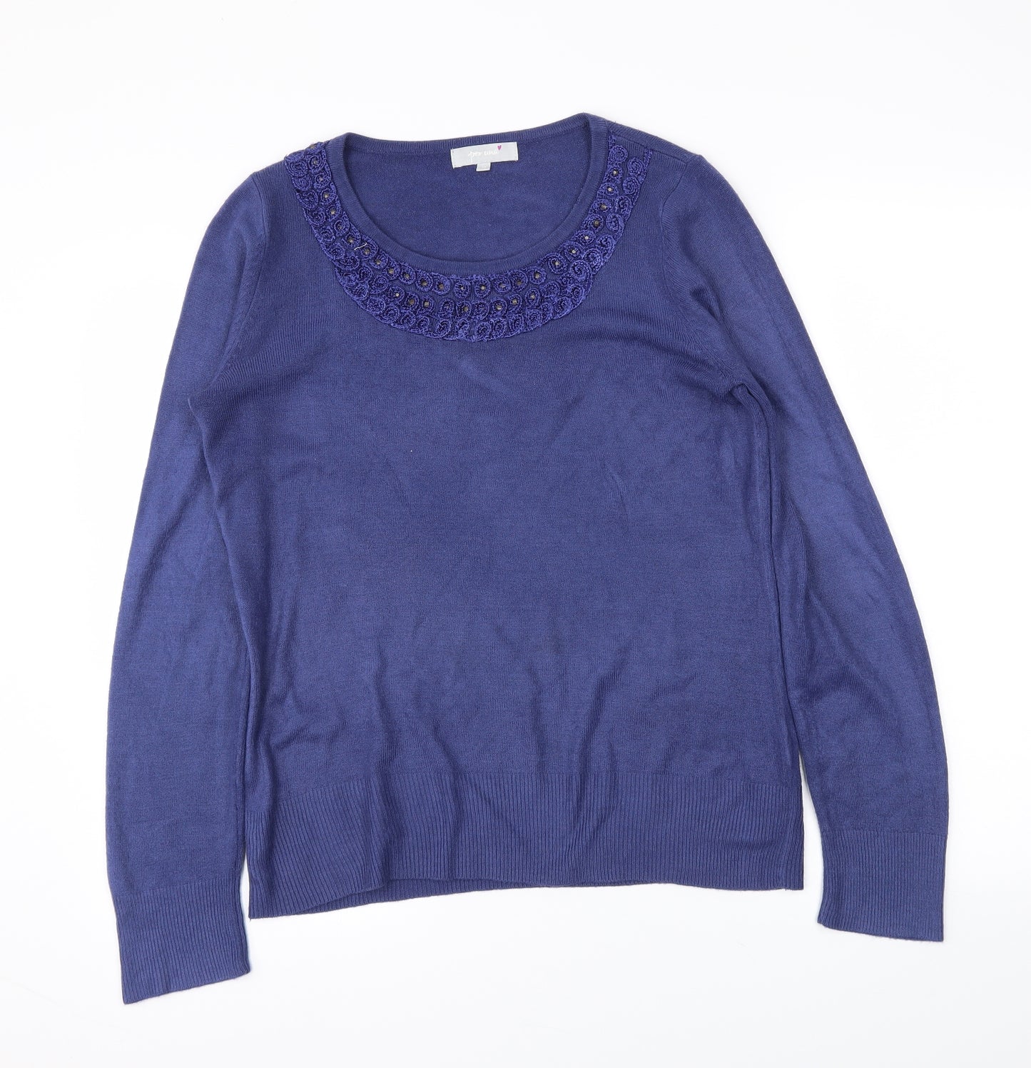 M&S Womens Blue   Pullover Jumper Size 12