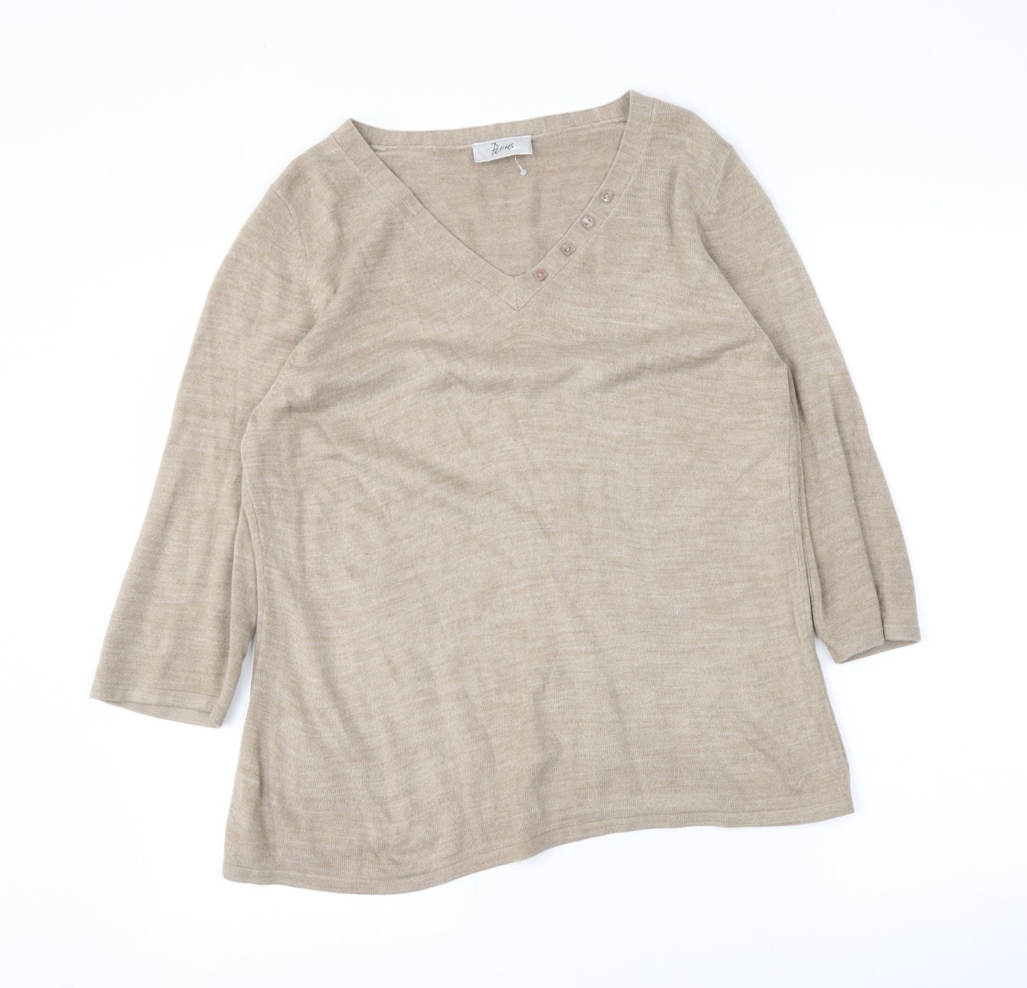 BHS Womens Beige   Tunic Jumper Size 18