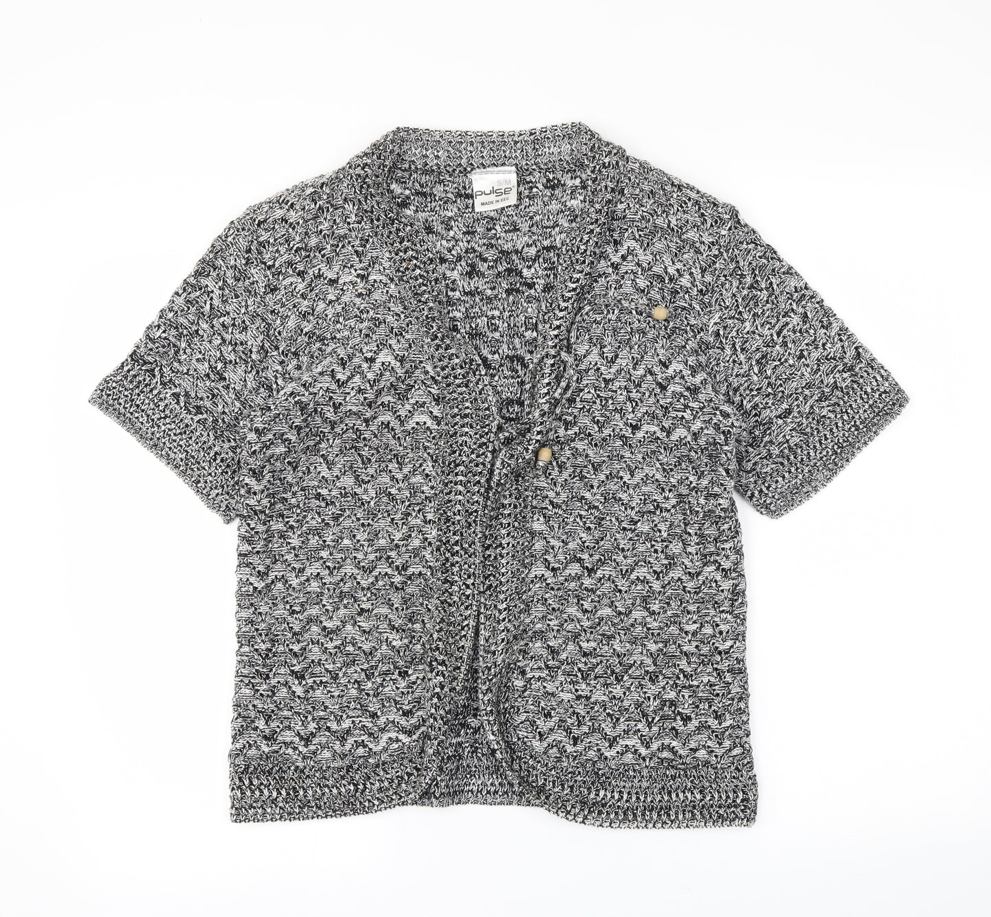 Pulse Womens Black   Cardigan Jumper Size S