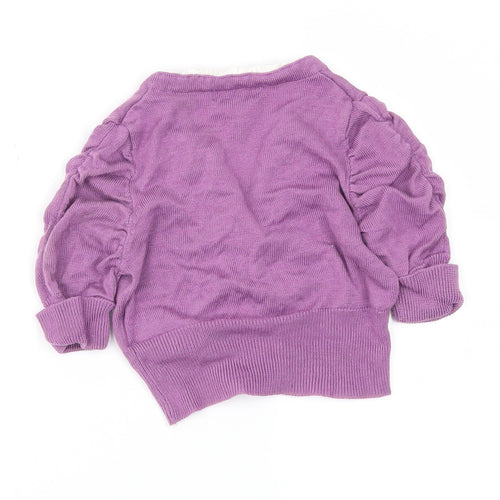 Pumpkin Patch Girls Purple   Cardigan Jumper Size 5 Years