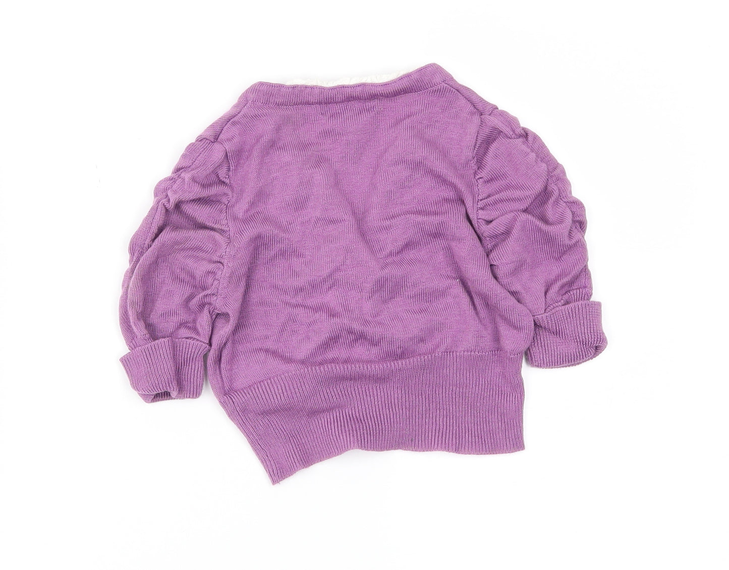 Pumpkin Patch Girls Purple   Cardigan Jumper Size 5 Years