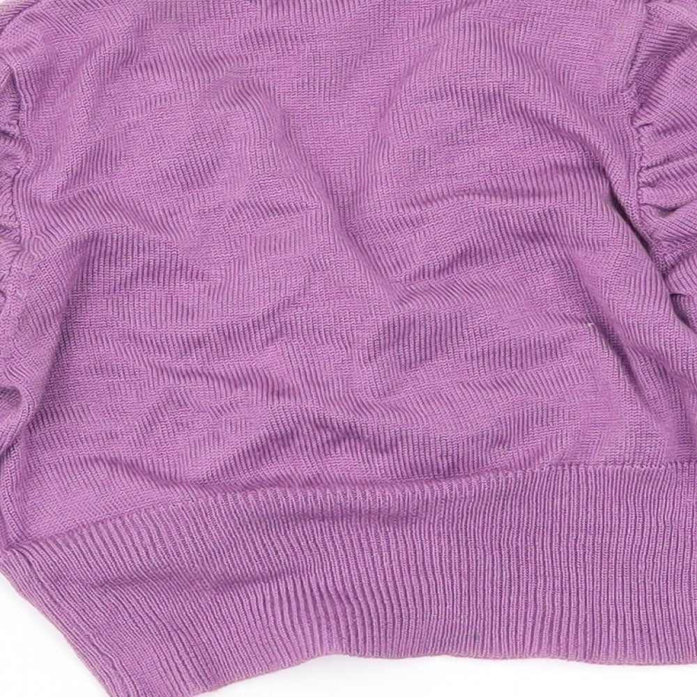 Pumpkin Patch Girls Purple   Cardigan Jumper Size 5 Years