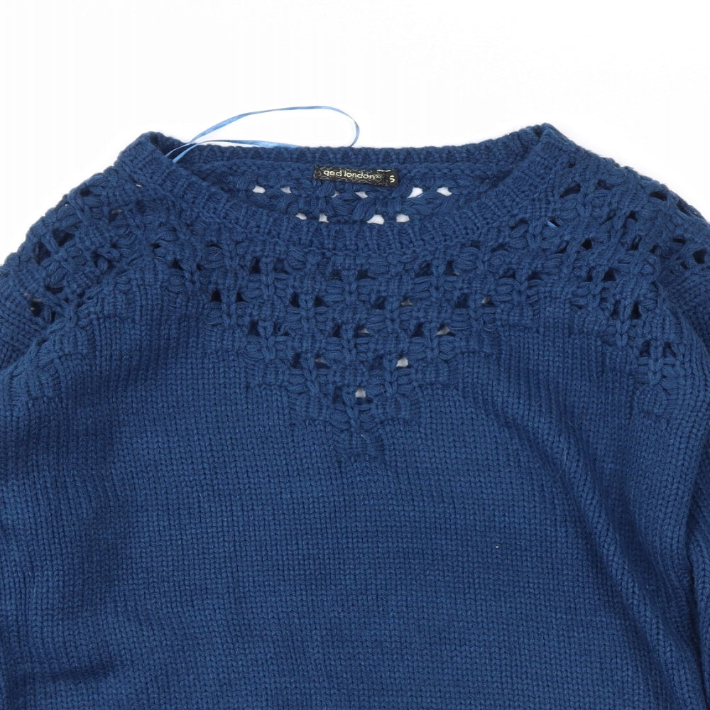 QED London Womens Blue   Pullover Jumper Size S