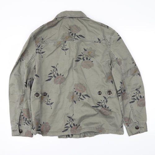 H&M Womens Green Floral  Jacket  Size 6