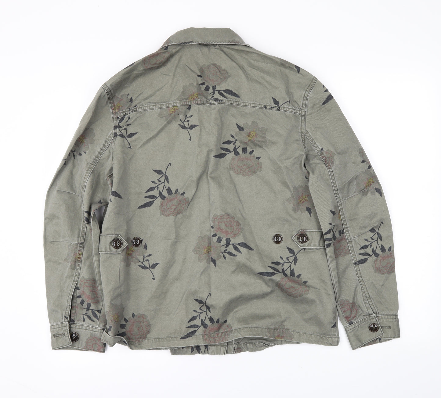 H&M Womens Green Floral  Jacket  Size 6