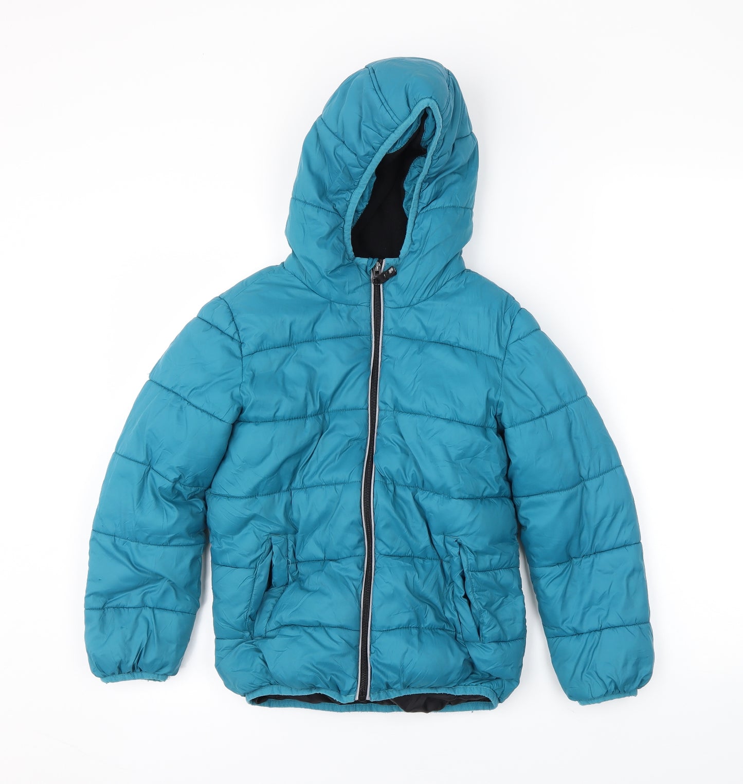TU Boys Blue   Puffer Jacket Coat Size 7-8 Years