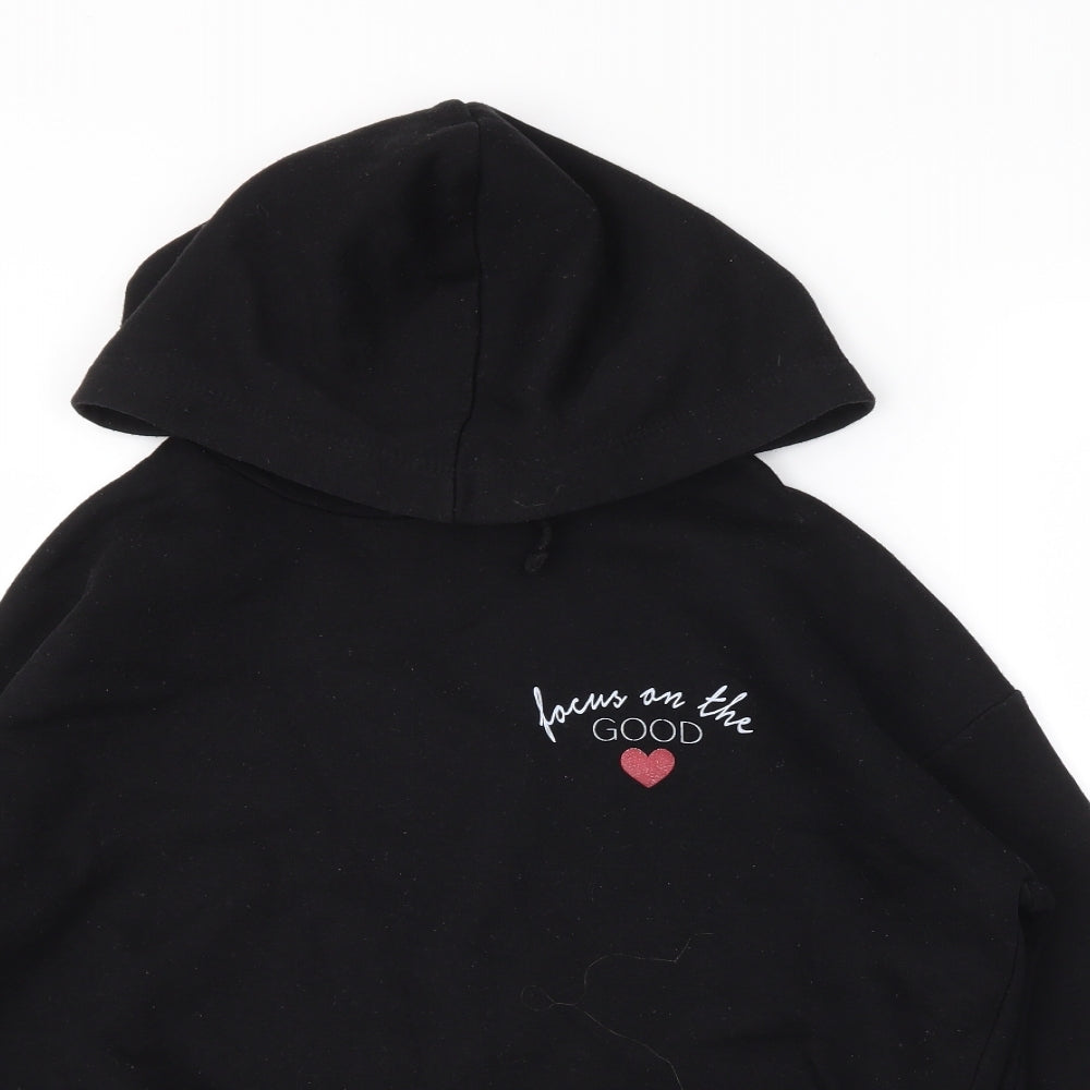newlook Girls Black   Pullover Hoodie Size 12-13 Years