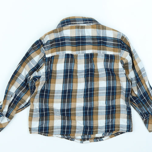Little Rebel Baby Blue Plaid  Basic Button-Up Size 12-18 Months