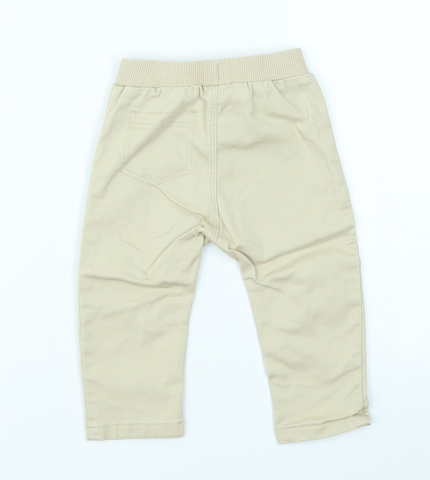 George Boys Beige   Jogger Trousers Size 6-9 Months