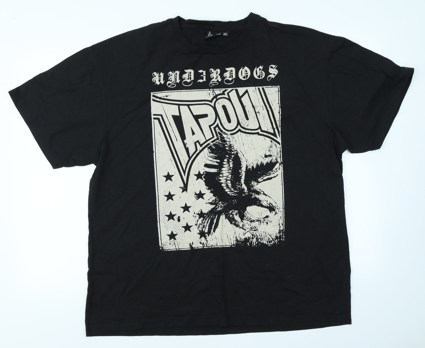 Tapout Mens Black    T-Shirt Size 2XL