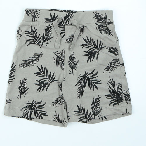 Primark Boys Beige Floral  Capri Trousers Size 9-12 Months