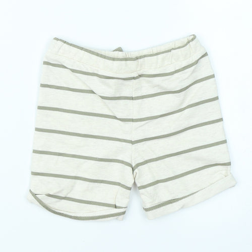 Fred & Flo Boys Beige Striped  Capri Trousers Size 9-12 Months