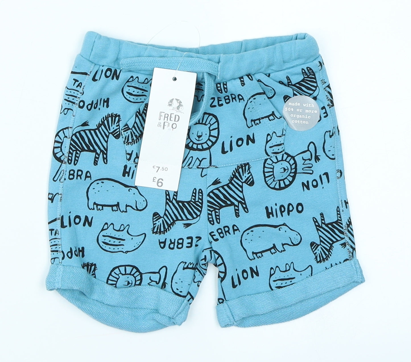 Fred & Flor Boys Blue   Jogger Trousers Size 9-12 Months