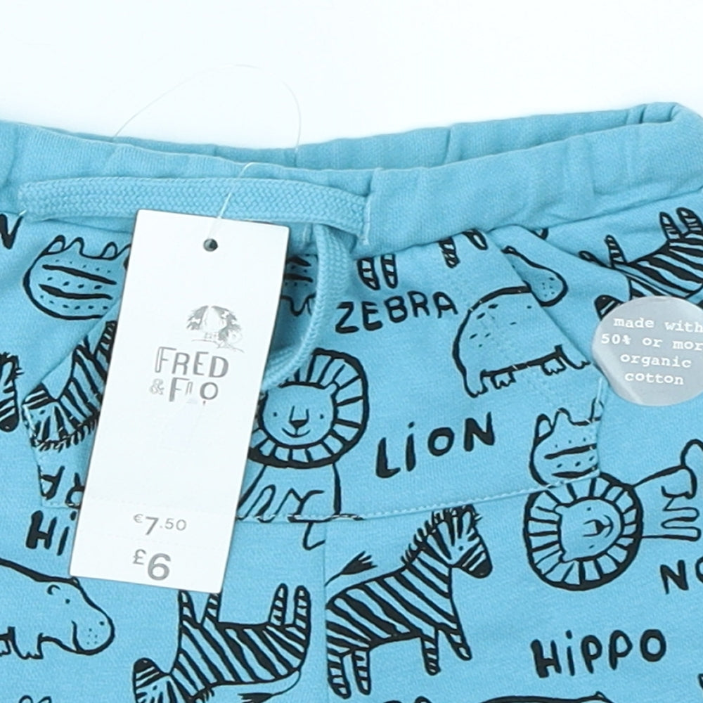 Fred & Flor Boys Blue   Jogger Trousers Size 9-12 Months