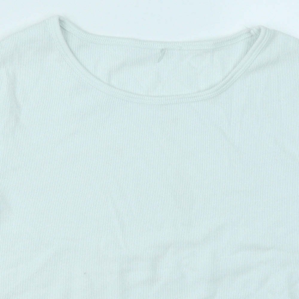 George Womens White   Basic T-Shirt Size 20  - Lettuce Edging
