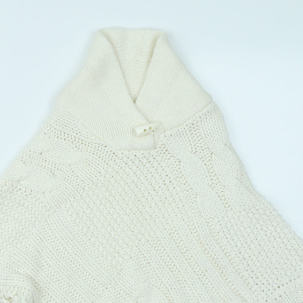 Matalan Girls White  Knit Shrug Jumper Size 8-9 Years