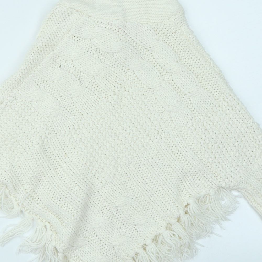 Matalan Girls White  Knit Shrug Jumper Size 8-9 Years