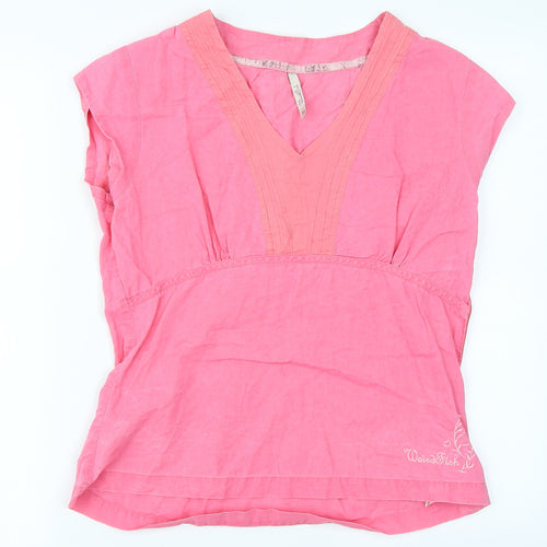 Weird Fish Womens Pink   Basic T-Shirt Size M