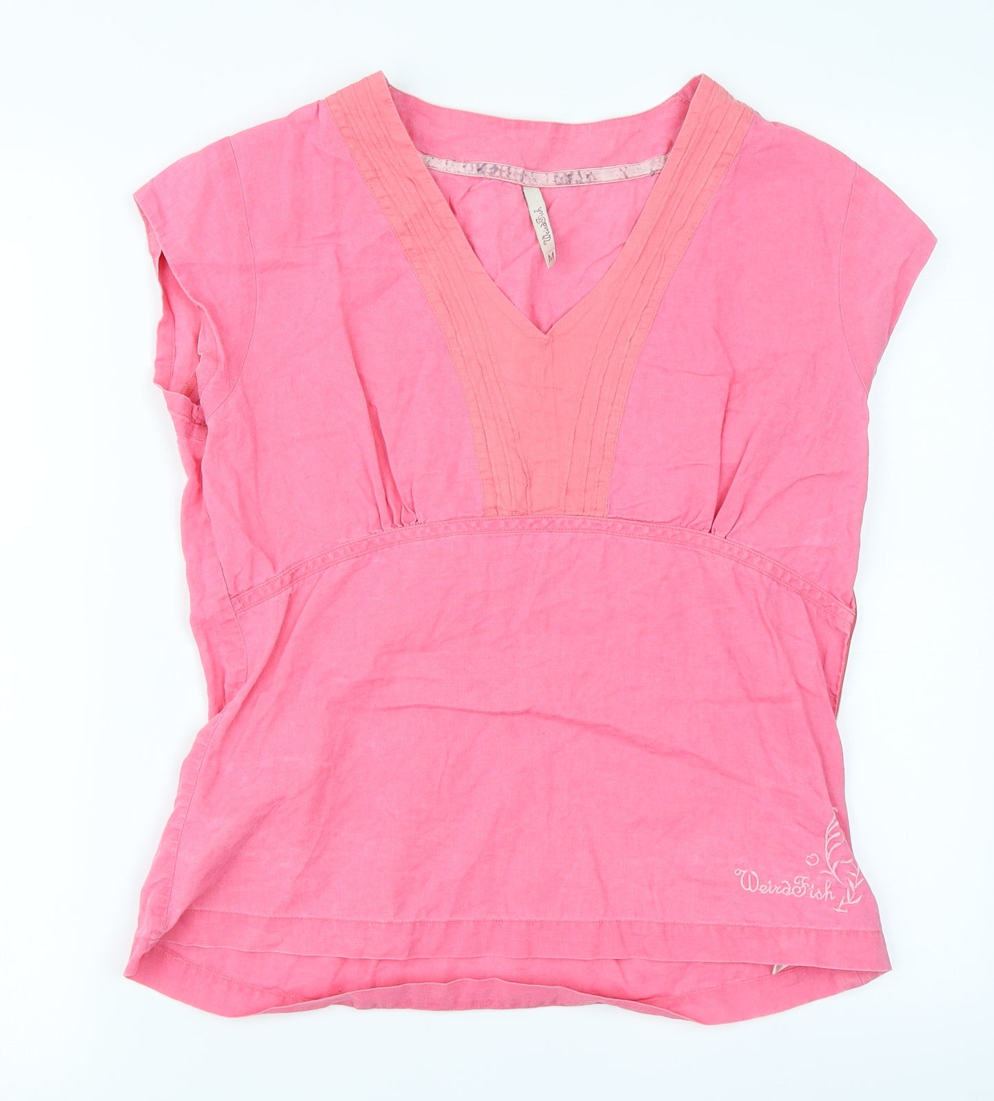 Weird Fish Womens Pink   Basic T-Shirt Size M