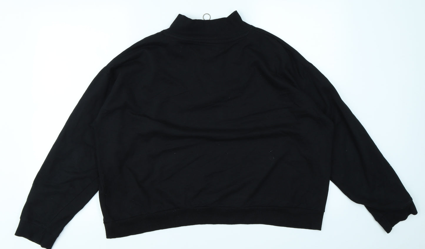 Studio Womens Black   Pullover Sweatshirt Size 16  - Cropped