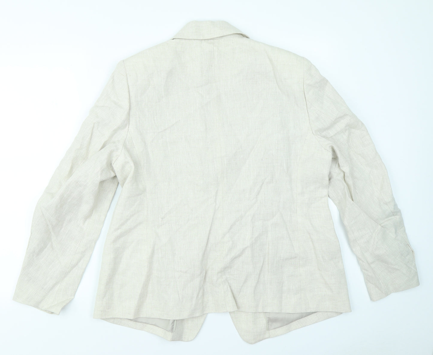 M&S Collection Womens Ivory   Jacket Blazer Size 16